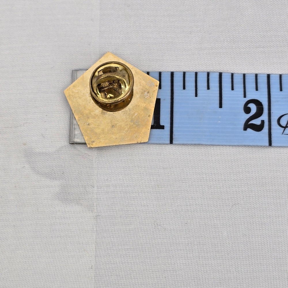 Vintage Friendship Force of Lincoln Nebraska USA Red Star Pentagon Lapel Pin - Picture 3 of 3
